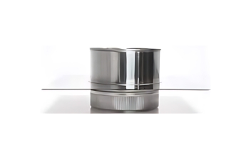 Flexinox Bofill Schouwplaat DW > DW Ø 125 Zwart